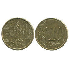 10 евроцентов Франции 2012 г.