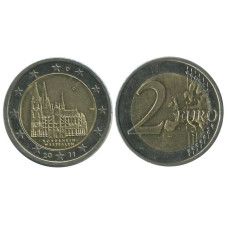 2 евро Германии 2011 г., Кёльнский собор, Северный Рейн — Вестфалия D