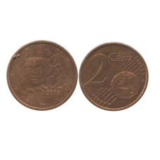 2 Евроцента Франции 2005 Г.