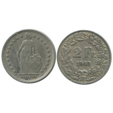 2 франка Швейцарии 1943 г. (серебро)