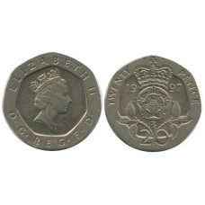 20 пенсов Великобритании 1997 г.
