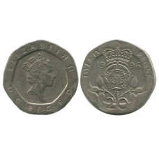 20 пенсов Великобритании 1996 г.