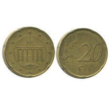 20 евроцентов Германии 2008 г. F