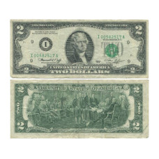 2 доллара США 1976 г. двор I