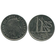 25 центов Каймановых островов 1999 г.