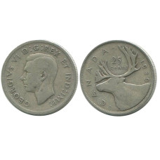 25 центов Канады 1939 г.