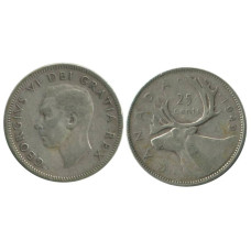 25 центов Канады 1949 г.