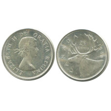 25 центов Канады 1963 г.