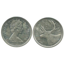 25 центов Канады 1965 г.