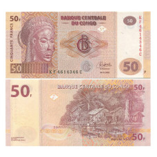 50 франков Конго 2022 г. 