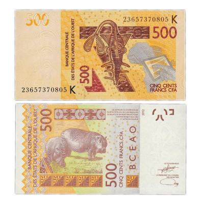 500 франков Сенегала 2023 г.