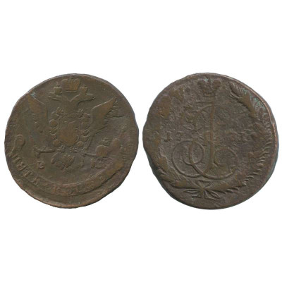 Монета 5 копеек России 1771 г. Екатерина II (ЕМ) 1