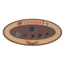 Годовой набор монет Канады 1975 г. (в подарочной упаковке)