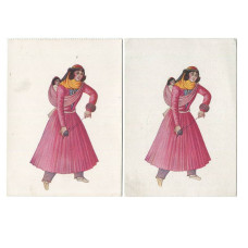 Набор открыток Иранская и Персидская миниатюра. Иранка с ребенком, Персианка с ребенком (2шт)
