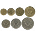 Набор монет 1, 2, 3, 5, 10, 15, 20 копеек 1950 г.