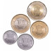 Набор 5 монет Индии 2022-2023 гг. "75 лет независимости"