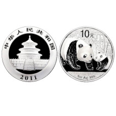 10 юаней Китая 2011 г., Панда (серебро)