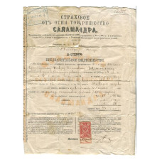 Страховое товарищество "Саламандра" 1893 г. 