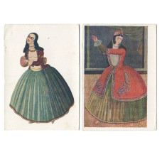 Набор открыток Иранская миниатюра и Иранская живопись. Танцовщица (2шт)