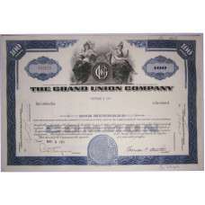 Ценная бумага "THE GRAND UNION COMPANY" 100 акций США 1961 г. (C85177, XF, гашёная)