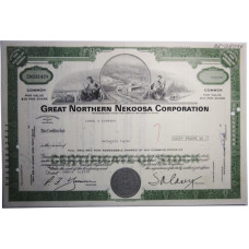 Ценная бумага "Great Northern Nekoosa Corporation" 32 акции США 1976 г. (CNO31478, XF, гашёная)