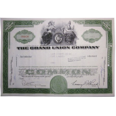 Ценная бумага "THE GRAND UNION COMPANY" 1 акция США 1959 г. (О94620, XF, гашёная)