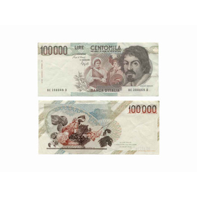 100000 лир Италии 1983 г.