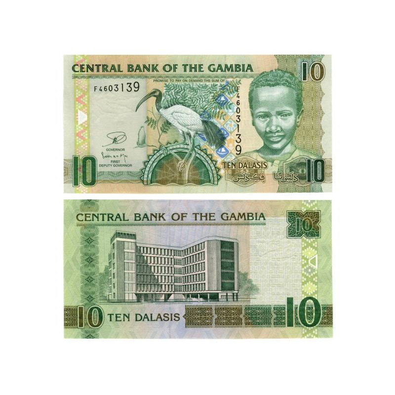 Что такое банкноты пресс. 50 Даласи 2006 Гамбия.