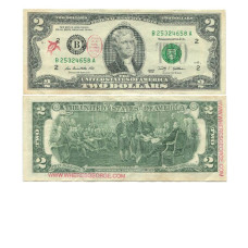 2 доллара США 2009 г. двор A "А где Джордж?"