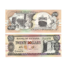 20 долларов Гайаны 1996-2016 гг.