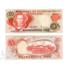 20 песо Филиппин 1970 г.