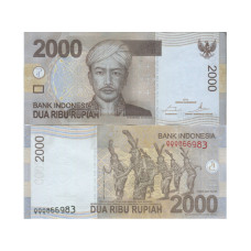 2000 рупий Индонезии 2015 г.