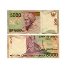 5000 рупий Индонезии 2009 г.