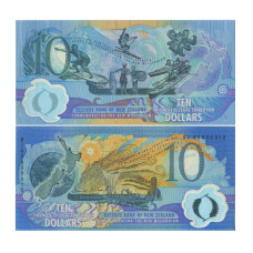 10 долларов Новой Зеландии 2000 г. Миллениум (полимер, пресс)