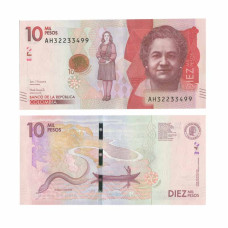 10000 песо Колумбии 2019 г.