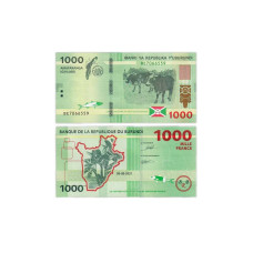1000 франков Бурунди 2021г.