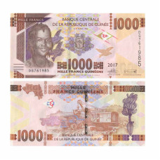 1000 франков Гвинеи 2017 г.