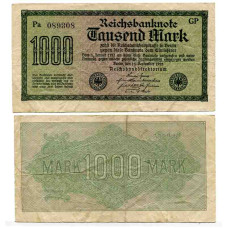 1000 марок Германии 15.09.1922 г. GP Ra 089308