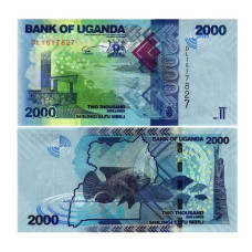 2000 шиллингов Уганды 2021 г.