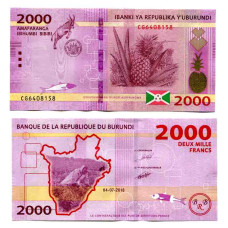 2000 франков Бурунди 2018 г.