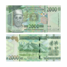 2000 франков Гвинеи 2018 г.