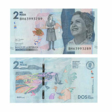 2000 песо Колумбии 2020 г.