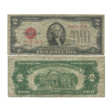 2 доллара США 1928 г. С64281391 A, серия D