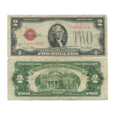 2 доллара США 1928 г. Е18242293 А, серия G