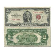 2 доллара США 1953 г. А26501129 А