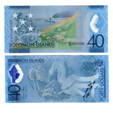 40 долларов Соломоновых о-вов 2018 г. 40 лет независимости