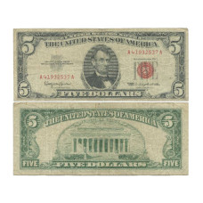 5 долларов США 1963 г. А41932537 А