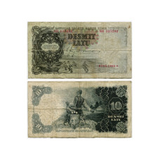 10 латов Латвии 1938 г.
