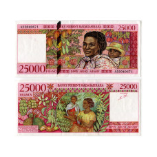25000 франков Мадагаскара 1998 г.