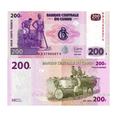 200 франков Конго 2022 г.